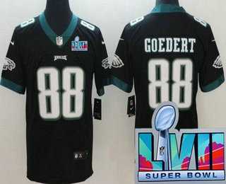 Men & Women & Youth Philadelphia Eagles #88 Dallas Goedert Limited Black Super Bowl LVII Vapor Jersey,We sell and wholesale Men & Women & Youth Philadelphia Eagles #88 Dallas Goedert Limited Black Super Bowl LVII Vapor Jersey on line form chian!